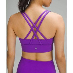 Lululemon Energy Longline Sports Bra *Medium Support Atomic Purple Size 4